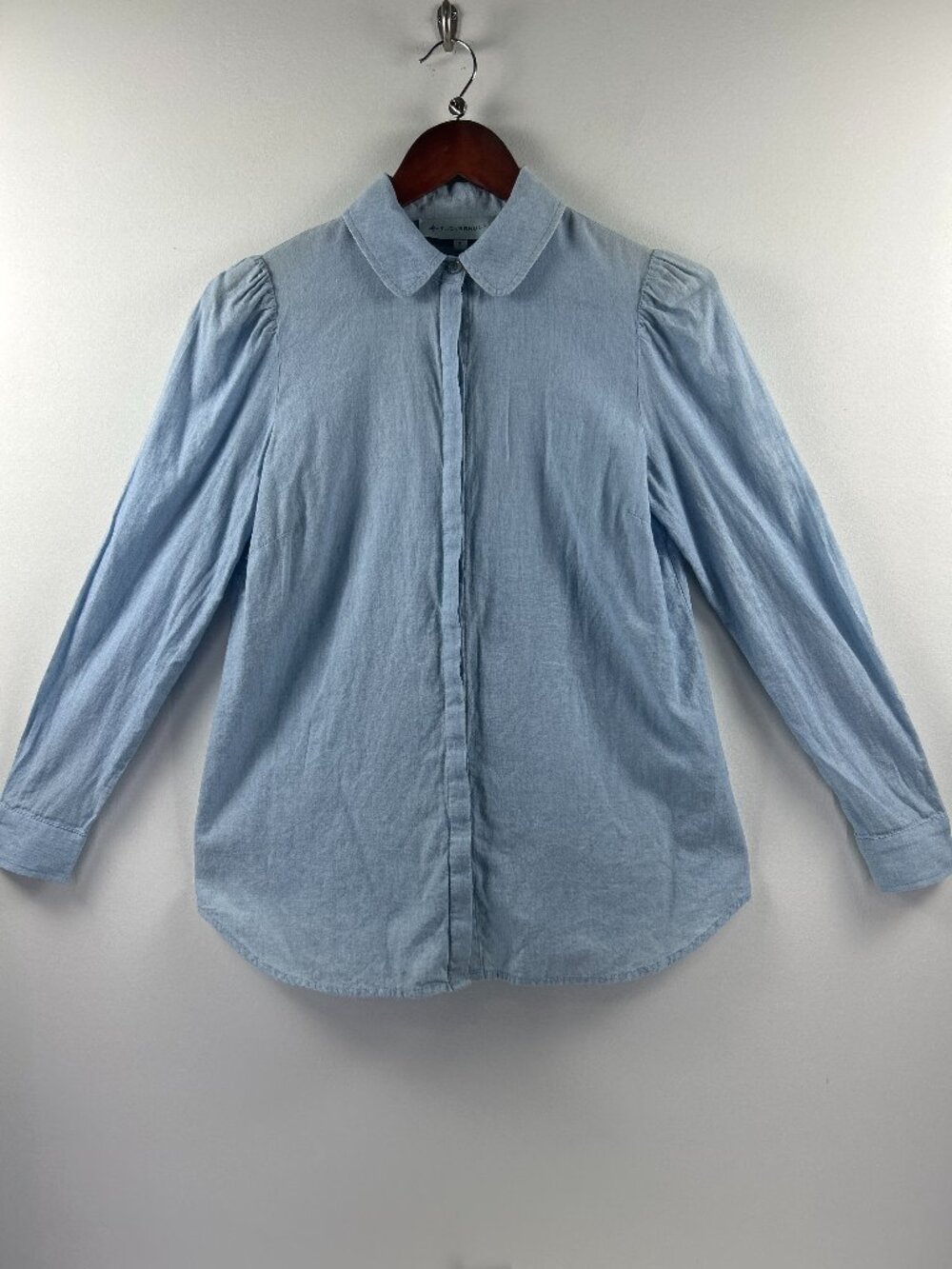 Tuckernuck Chambray Long Sleeve Button Down Top Size S